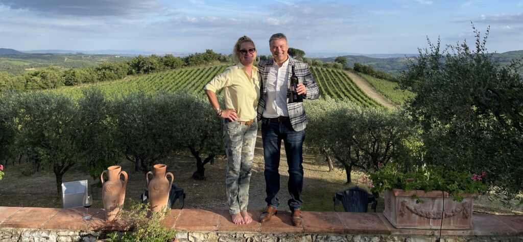 With Gudrun Cuillo at Casalvento, Tuscany