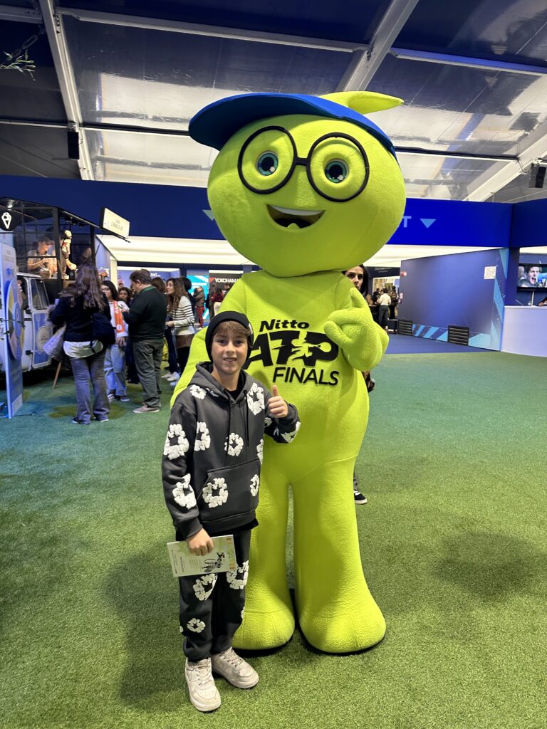 My son, Leo, at the Nitto ATP Finals, 2025.