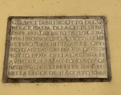 The 300-Year-Old Law on Prostitutes Still Written on a Wall in Florence